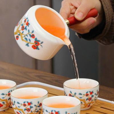 BỘ ẤM CHÉN QUẢ HỒNG – QUÀ TẶNG CAO CẤP